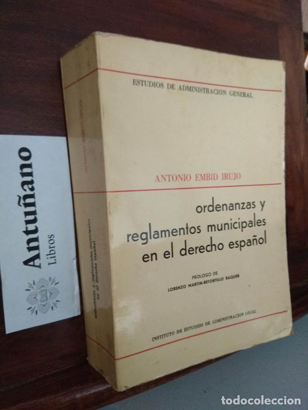 B&uuml;cher: Ordenanzas y reglamentos municipales en el derecho espa&ntilde;ol
