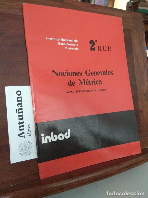 B&uuml;cher: Nociones Generalaes de M&eacute;trica. Anexo al documento de Lengua 2&ordm;BUP