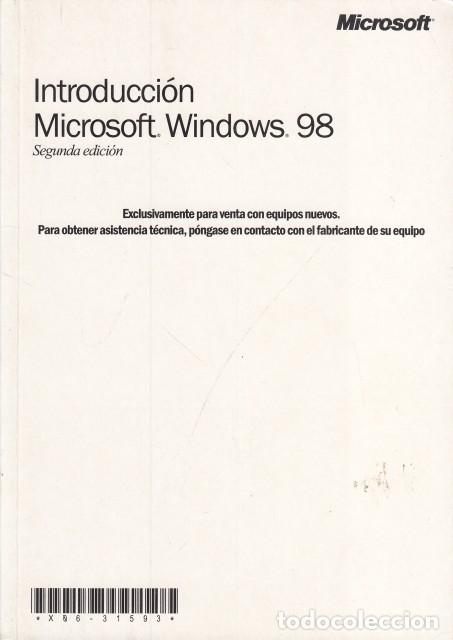 Libros: INTRODUCCI&Oacute;N MICROSOFT. WINDOWS 98 - MICROSOFT CORPORATION - Foto 1