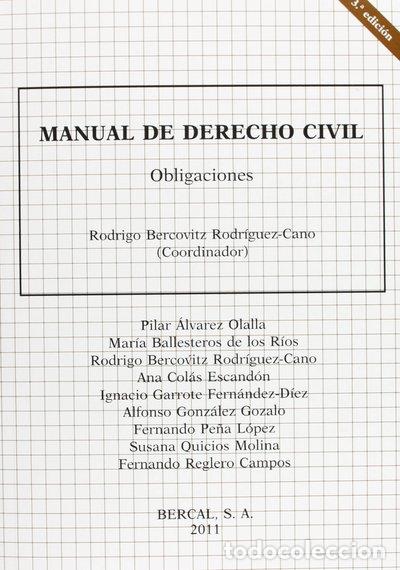 Libros: Manual de Derecho Civil- 9788489118119