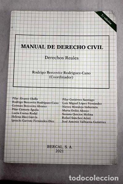 Libros: Manual de derecho civil: derechos reales- 9788489118348