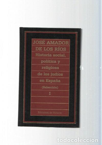 B&uuml;cher: Historia social, pol&iacute;tica y religiosa de los jud&iacute;os en Espa&ntilde;a I- 9788476346204