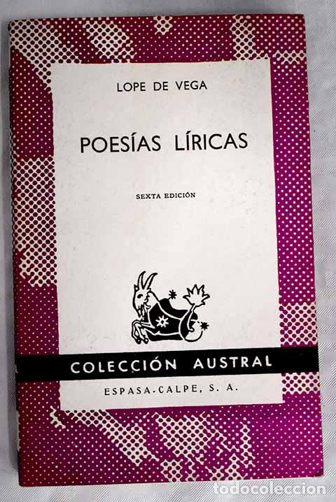 Libros: Poes&iacute;as l&iacute;ricas: Vega, Lope de.- Vega, Lope de
