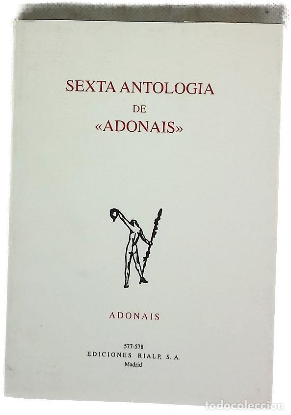 Libros: Sexta antolog&iacute;a de &rdquo;Adonais&rdquo; (1993-2002)