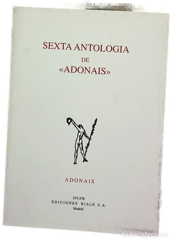 Libros: Sexta antolog&iacute;a de &rdquo;Adonais&rdquo; (1993-2002)