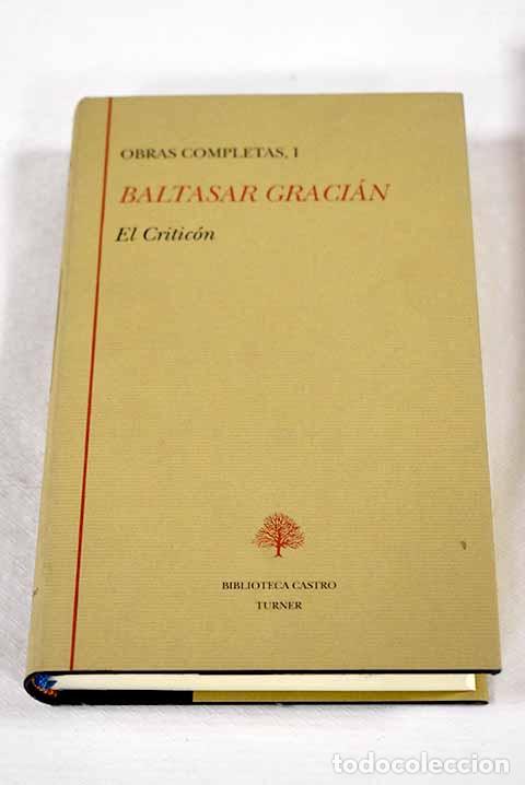 Libros: Obras completas, tomo I.- Graci&aacute;n, Baltasar - Foto 1