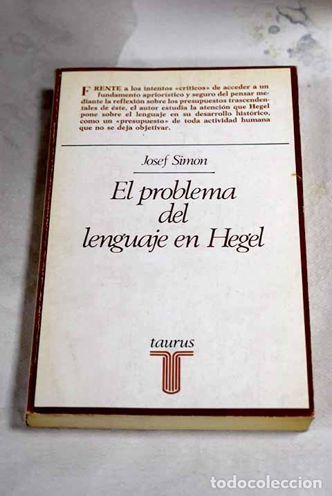 Libros: El problema del lenguaje en Hegel.- Simon, Josef - Foto 1