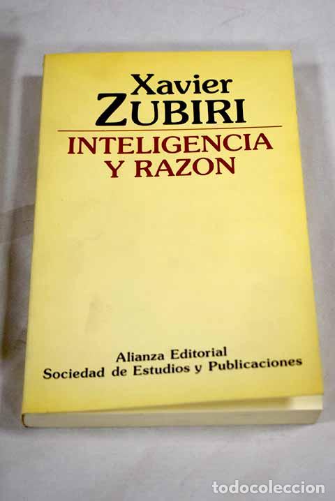 Libros: Inteligencia y raz&oacute;n.- Zubiri, Xavier - Foto 1