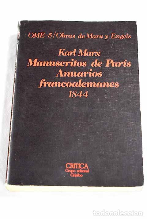 Libros: Obras, tomo V: Marx, Karl.- Marx, Karl - Foto 1