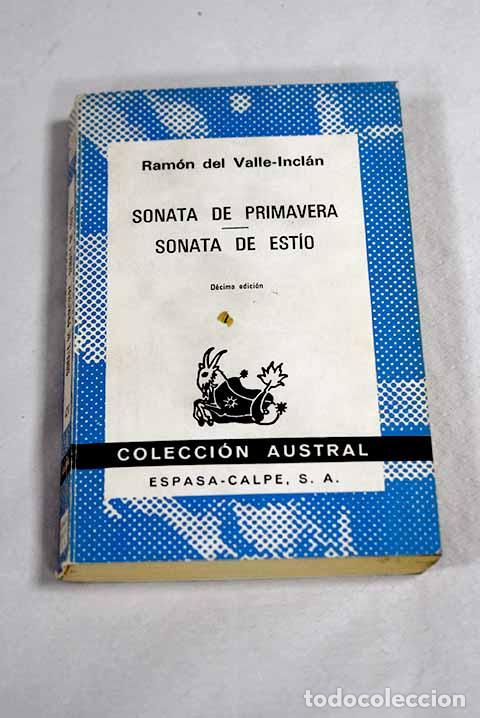 Livros em segunda m&atilde;o: Sonata de primavera ; Sonata de est&iacute;o : memorias del marqu&eacute;s de Bradom&iacute;n.- Valle-Incl&aacute;n, Ram&oacute;n del