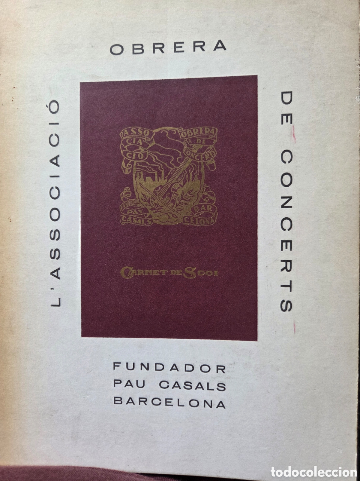 Livros em segunda m&atilde;o: &rdquo;L'Associacio obrera de concerts. Fundador Pau Casals&rdquo;, Lluis Plana y Francesc Carrau - 1977
