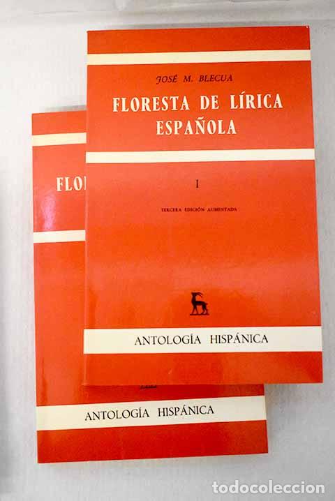 Libros: Floresta de l&iacute;rica espa&ntilde;ola