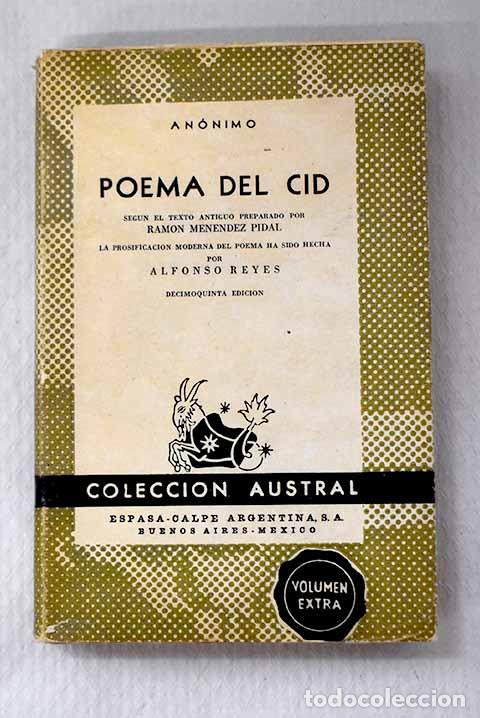 books: Poema del Cid: : Espasa-Calpe Argentina.