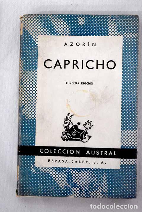 Libros: Capricho: Martinez Ruiz, Jos&eacute; (Azor&iacute;n).- Martinez Ruiz, Jos&eacute; (Azor&iacute;n) - Foto 1