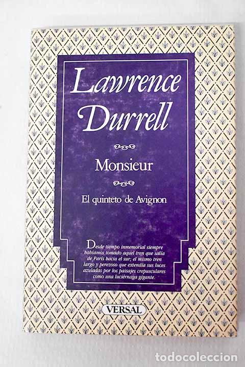Libros: Monsieur o El Pr&iacute;ncipe de las Tinieblas.- Durrell, Lawrence