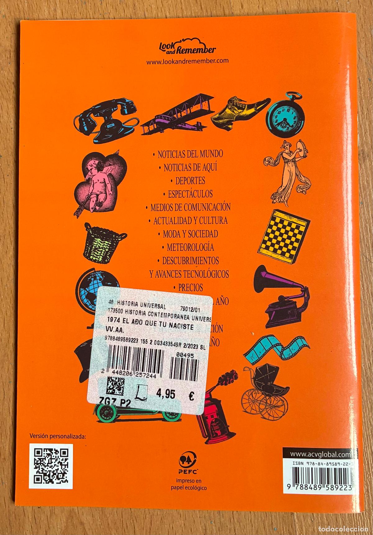 Libros: 1974 EL A&Ntilde;O QUE TU NACISTE, - Foto 2