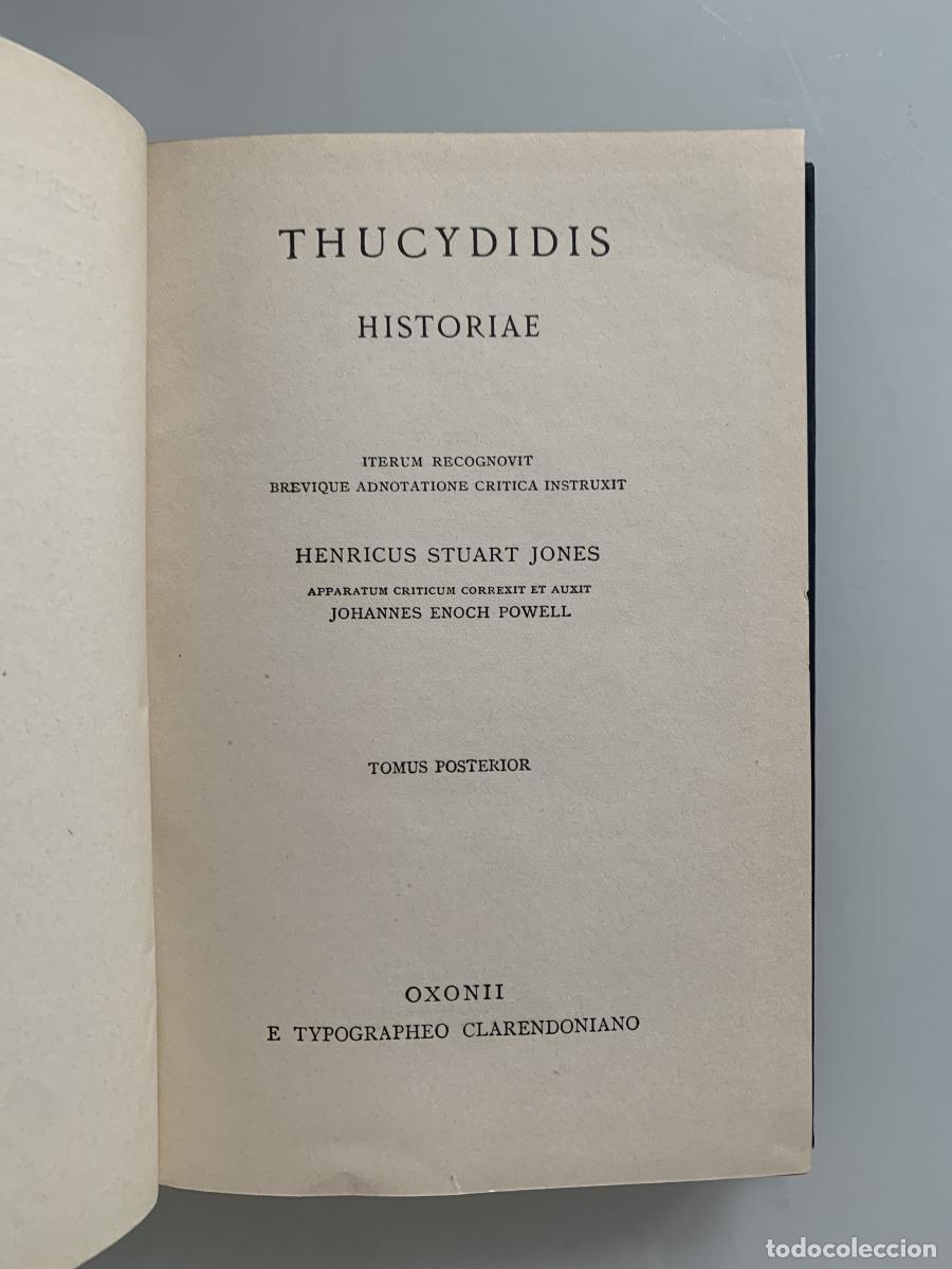 Libros: THUCYDIDIS (Historiae) - Henricus Stuart Jones - Foto 3