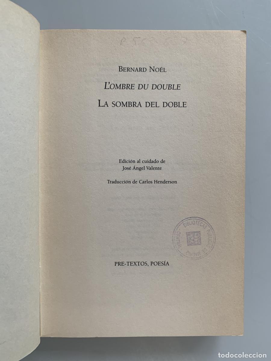 Libros: LA SOMBRA DEL DOBLE - Bernard No&euml;l - Foto 2