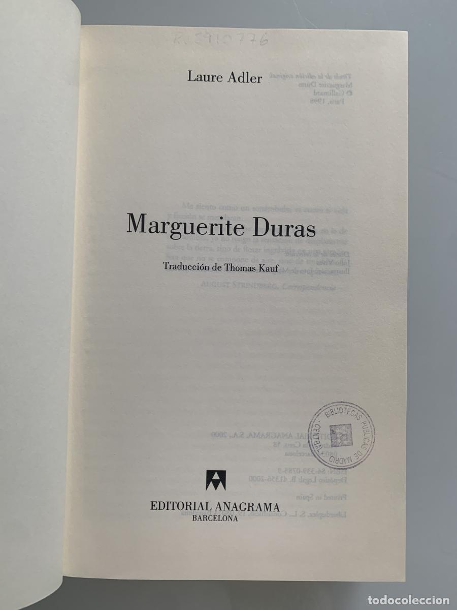 Libros: MARGUERITE DURAS - Laure Adler - Foto 3