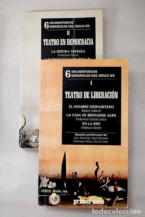 Livros em segunda m&atilde;o: 6 dramaturgos espa&ntilde;oles del siglo XX