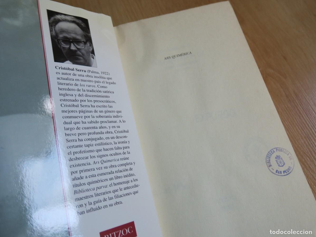 Libros: Ars Quim&eacute;rica. Obra Completa 1957-1996 - Cristobal Serra - Foto 2