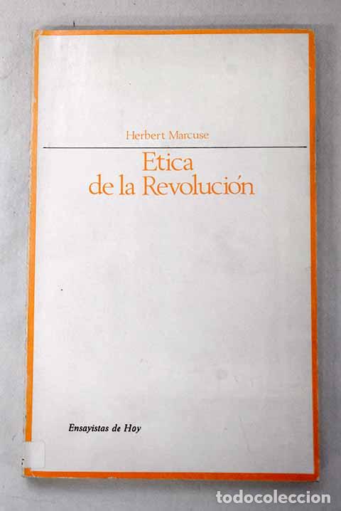Libros: &Eacute;tica de la revoluci&oacute;n.- Marcuse, Herbert - Foto 1