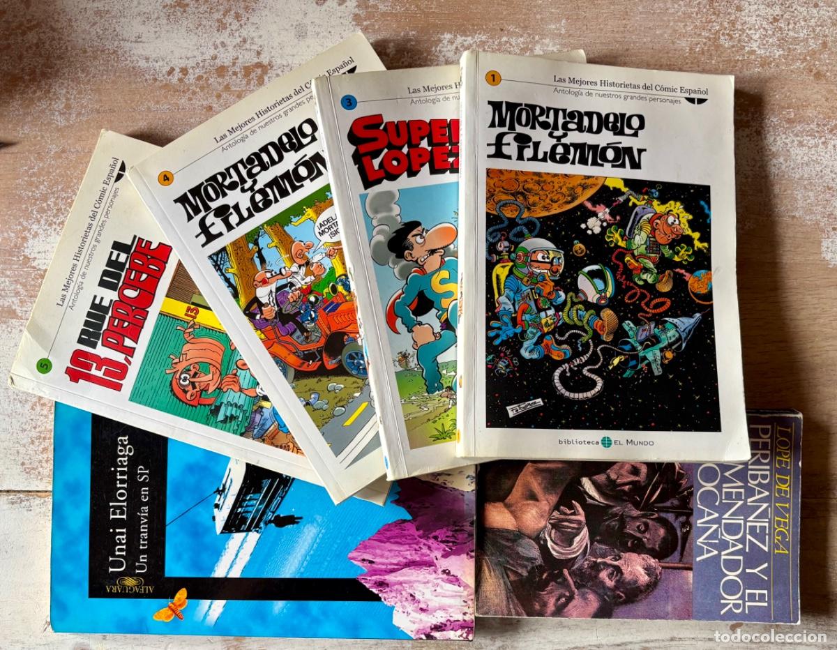 Libros: Lote de 6 libros de humor, novela y teatro.