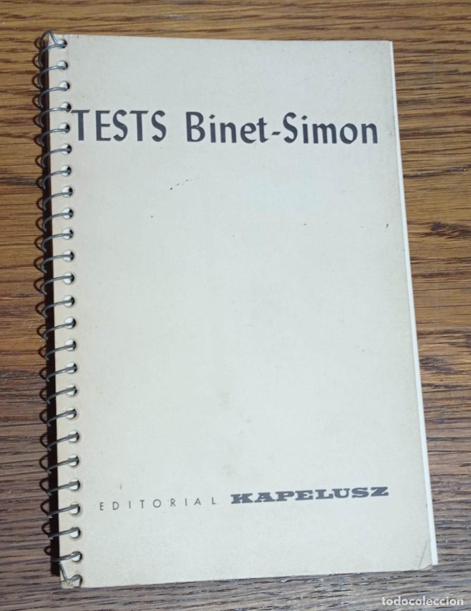 Libros: TESTS BINET SIMON EDITORIAL KAPELUSZ 1970