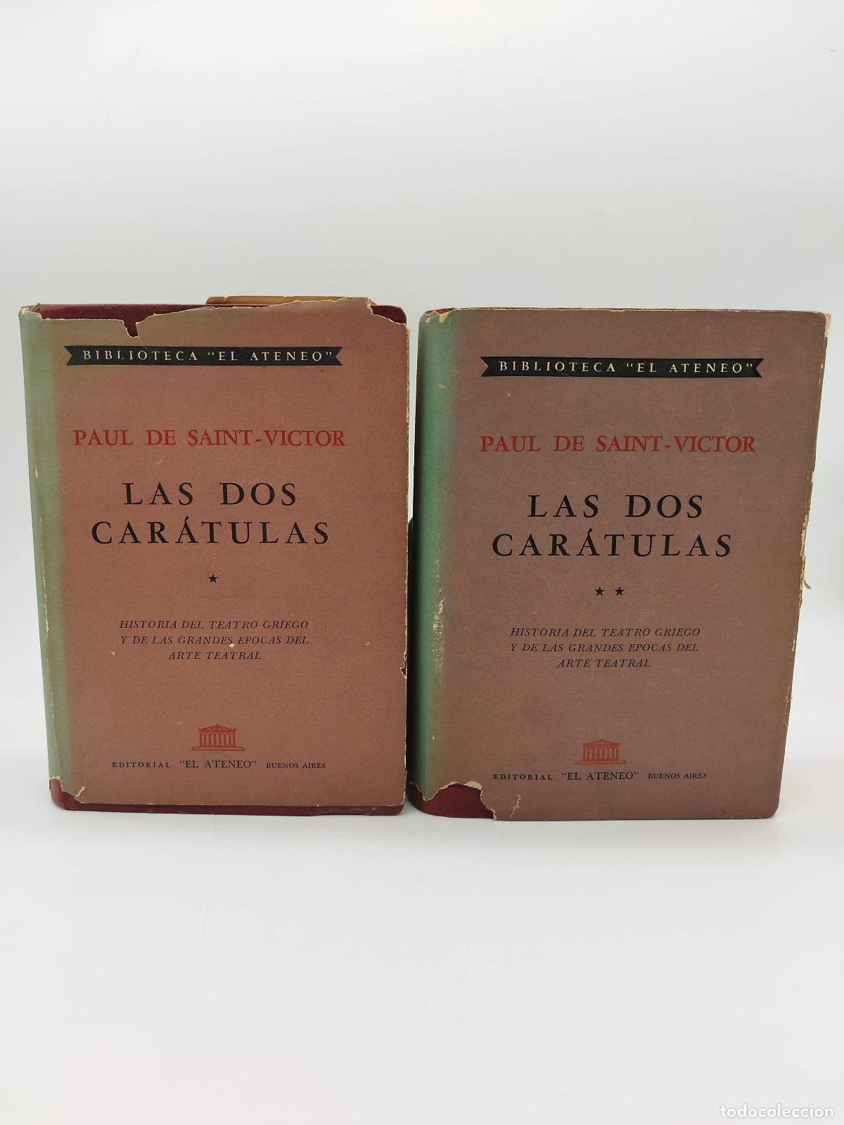 B&uuml;cher: SAINT-VICTOR, Pablo de. - Las dos car&aacute;tulas (2 vol&uacute;menes).