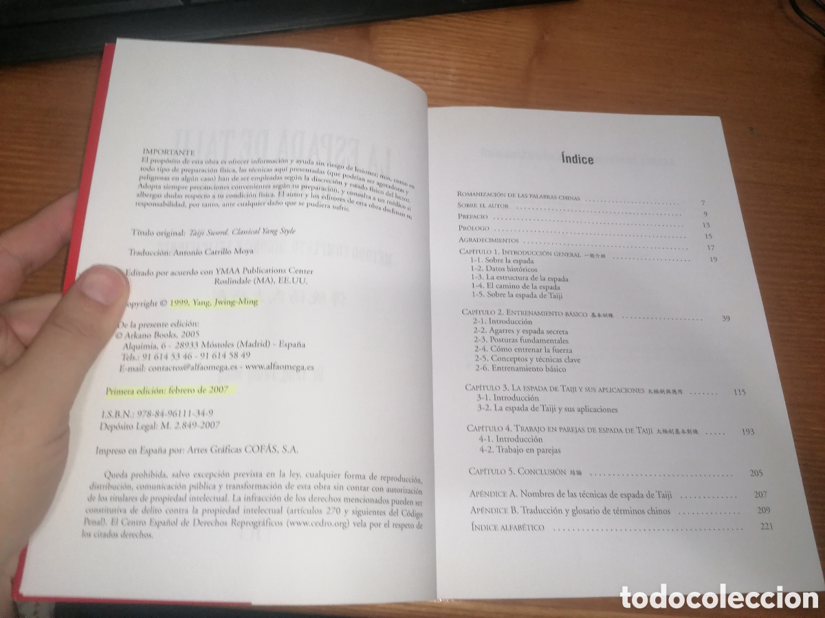Libros: Libro: LA ESPADA DE TAIJI ESTILO YANG CL&Aacute;SICO - Foto 3