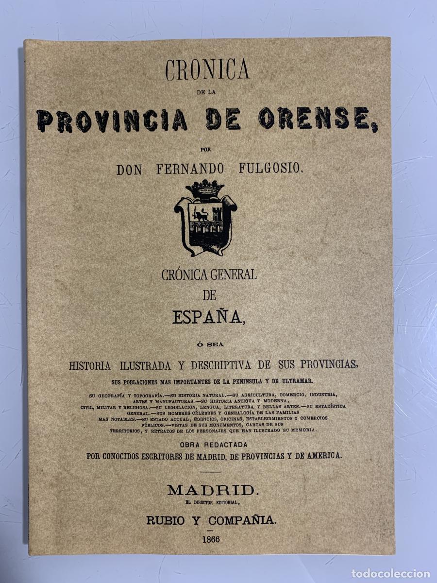 Libros: CR&Oacute;NICA DE LA PROVINCIA DE ORENSE - Fernando Fulgosio