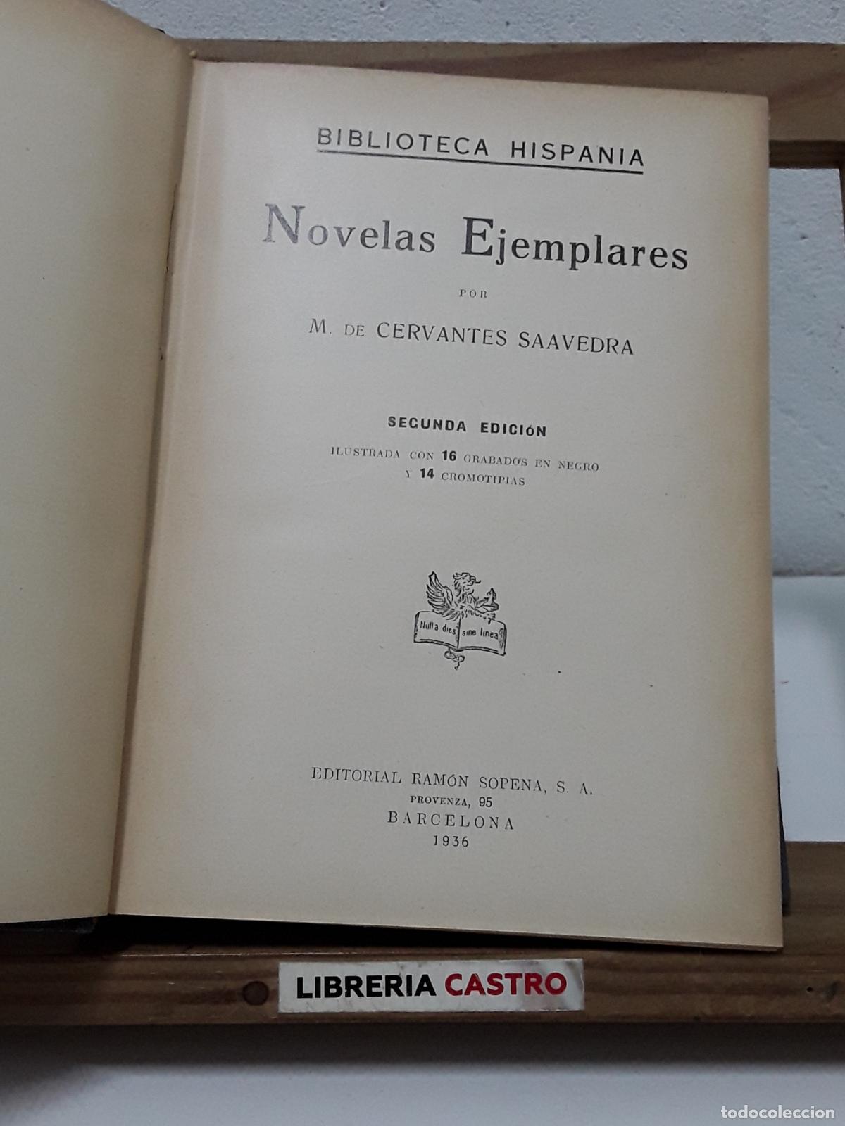 Libros: Novelas Ejemplares. Cervantes - Miguel de Cervantes y Saavedra. - Foto 2
