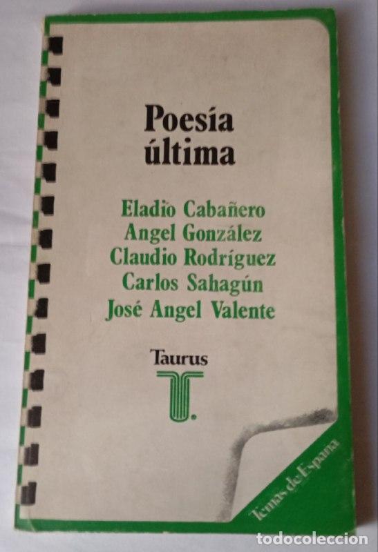 Libros: Poes&iacute;a &uacute;ltima - Ribes Momblanch, Francisco . ed. lit.