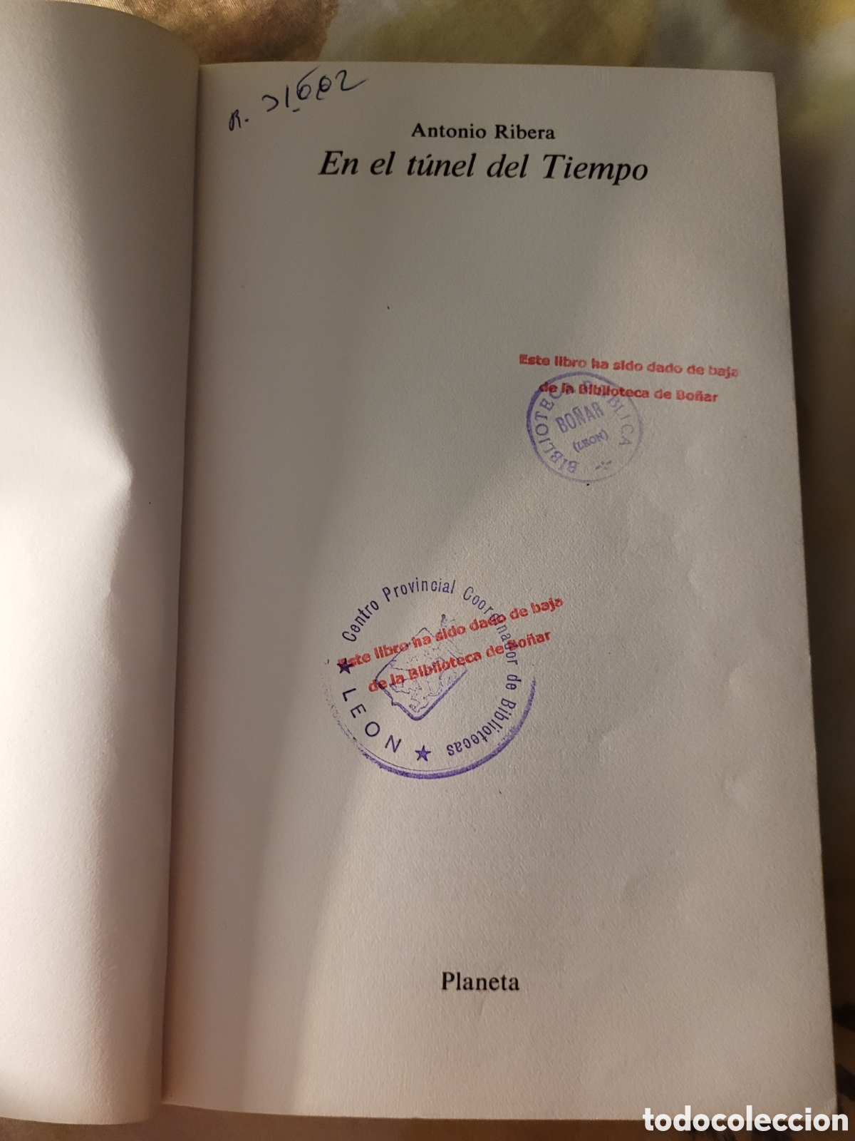 Libros: En el t&uacute; el del Tiempo Antonio Ribera - Foto 5