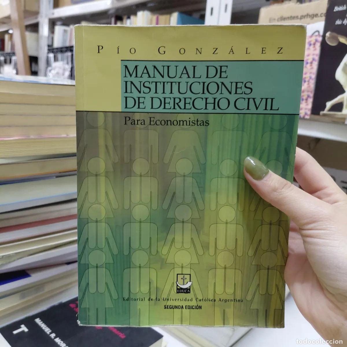 B&uuml;cher: Manual de instituciones de derecho civil - Gonzalez