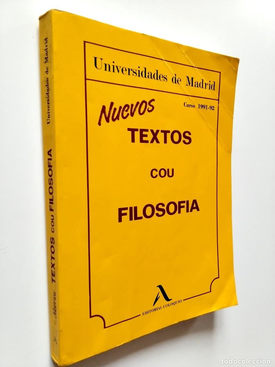 Libros: VV. AA. - Nuevos textos filosof&iacute;a COU 1991-92