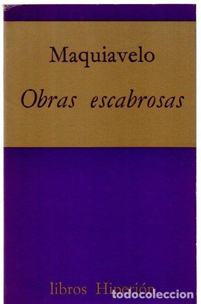 Libros: Obras escabrosas - Maquiavelo