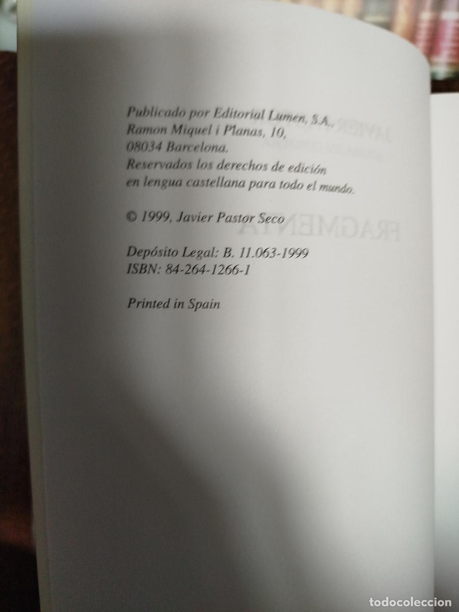Libros: Fragmenta - Pastor, Javier - Foto 6