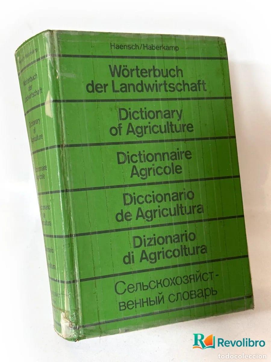 Libros: Diccionario de agricultura - Haensch, Haberkamp