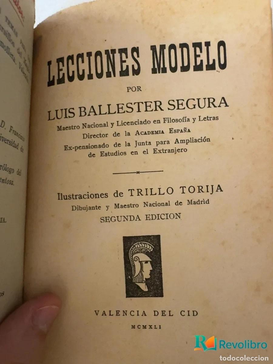 Libros: Lecciones modelo - Luis Ballester Segura - Foto 3
