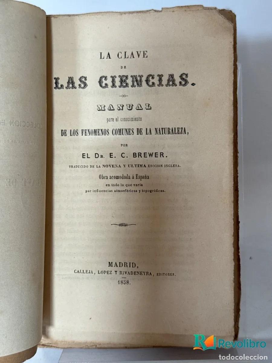 Libros: La clave de las ciencias - E. C. Brewer - Foto 2