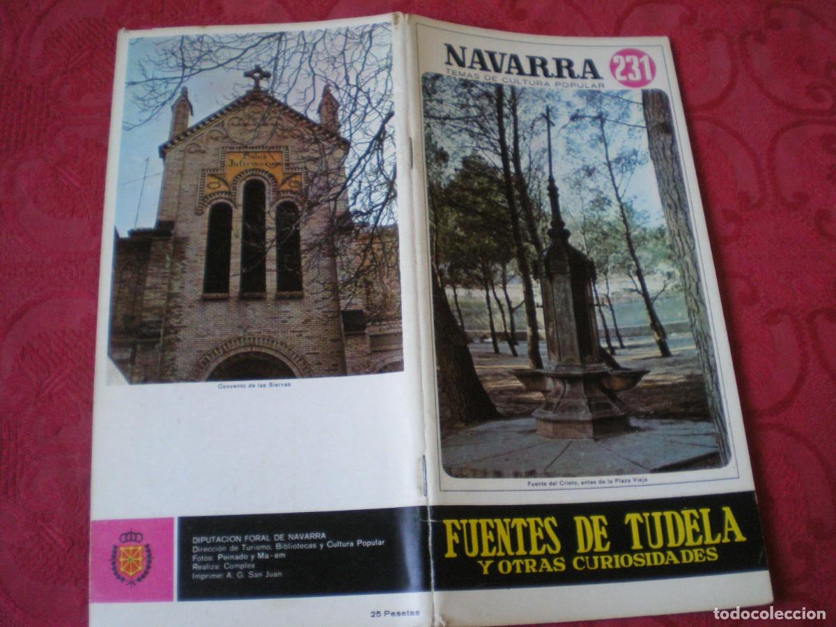 Libros: NAVARRA TEMAS DE CULTURA POPULAR 231. FUENTES DE TUDELA Y OTRAS CURIOSIDADES.LUIS GIL G&Oacute;MEZ.