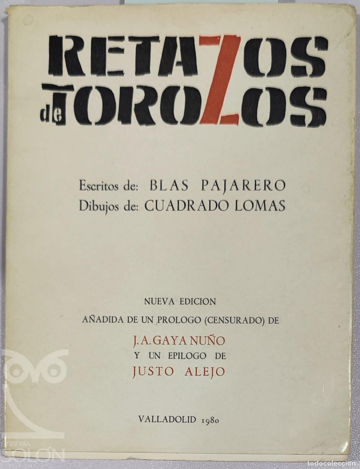 Livros em segunda m&atilde;o: Retazos de Torozos - Pablo Rodr&iacute;guez Mart&iacute;n(Blas Pajarero)/F&eacute;lix Cuadrado Lomas