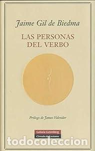 Libros: Las personas del verbo - Jaime &rdquo; &rdquo;Gil de Biedma