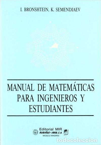 B&uuml;cher: Manual de matem&aacute;ticas para ingenieros y estudiantes- 9788480410229
