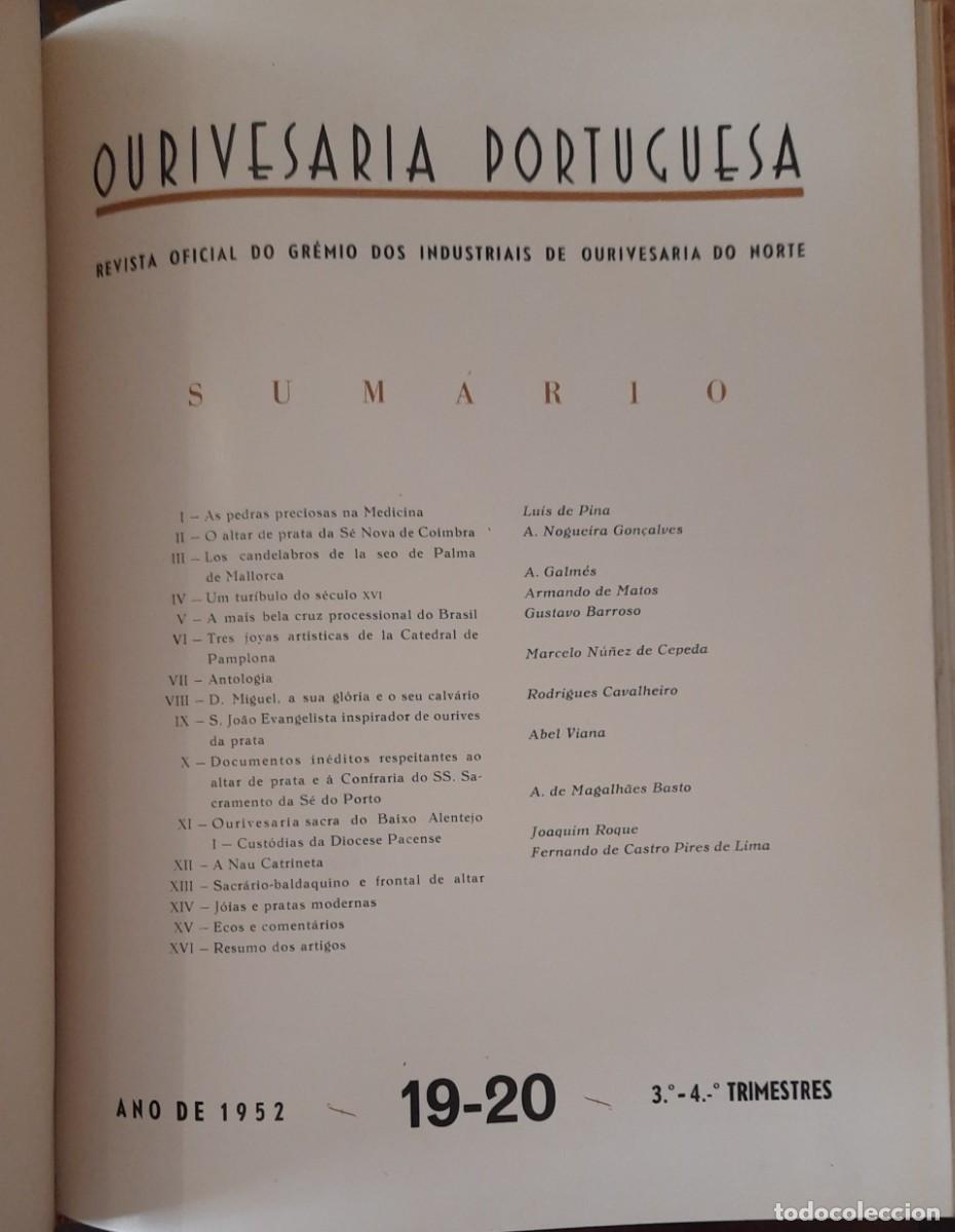 Libros: Ourivesaria Portuguesa 1948&ndash;1952 &ndash; 3 Volumes Raros &ndash; Gr&eacute;mio Ourivesaria. - Foto 5