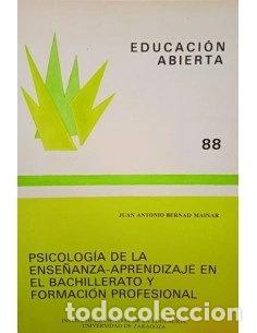 B&uuml;cher: Psicolog&iacute;a de la ense&ntilde;anza-aprendizaje en el Bachillerato y Formaci&oacute;n Profesi...- 9788477910466