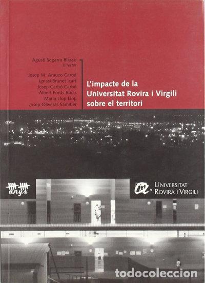 Libros: L'impacte de la Universitat Rovira i Virgili sobre el territori- 9788496035027
