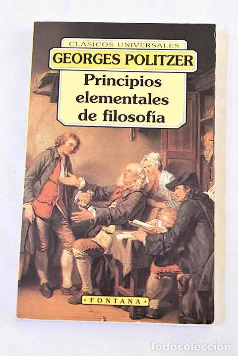 Livres: Principios elementales de filosof&iacute;a.- Politzer, George