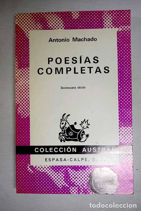 books: Poes&iacute;as completas: Machado, Antonio.- Machado, Antonio